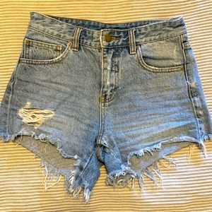Billabong high waisted jean shorts